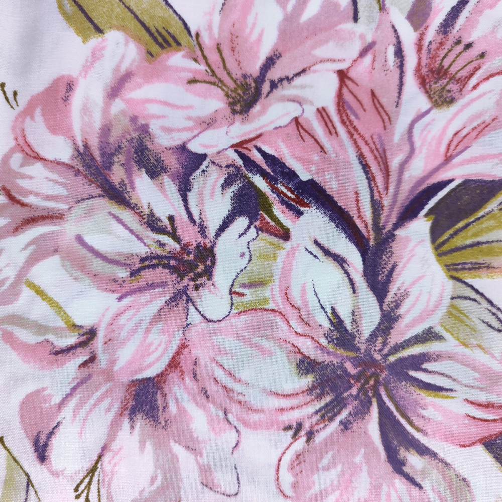 Bed linen set SoundSleep Fiona single calico 140x215 cm white (2800004976145)