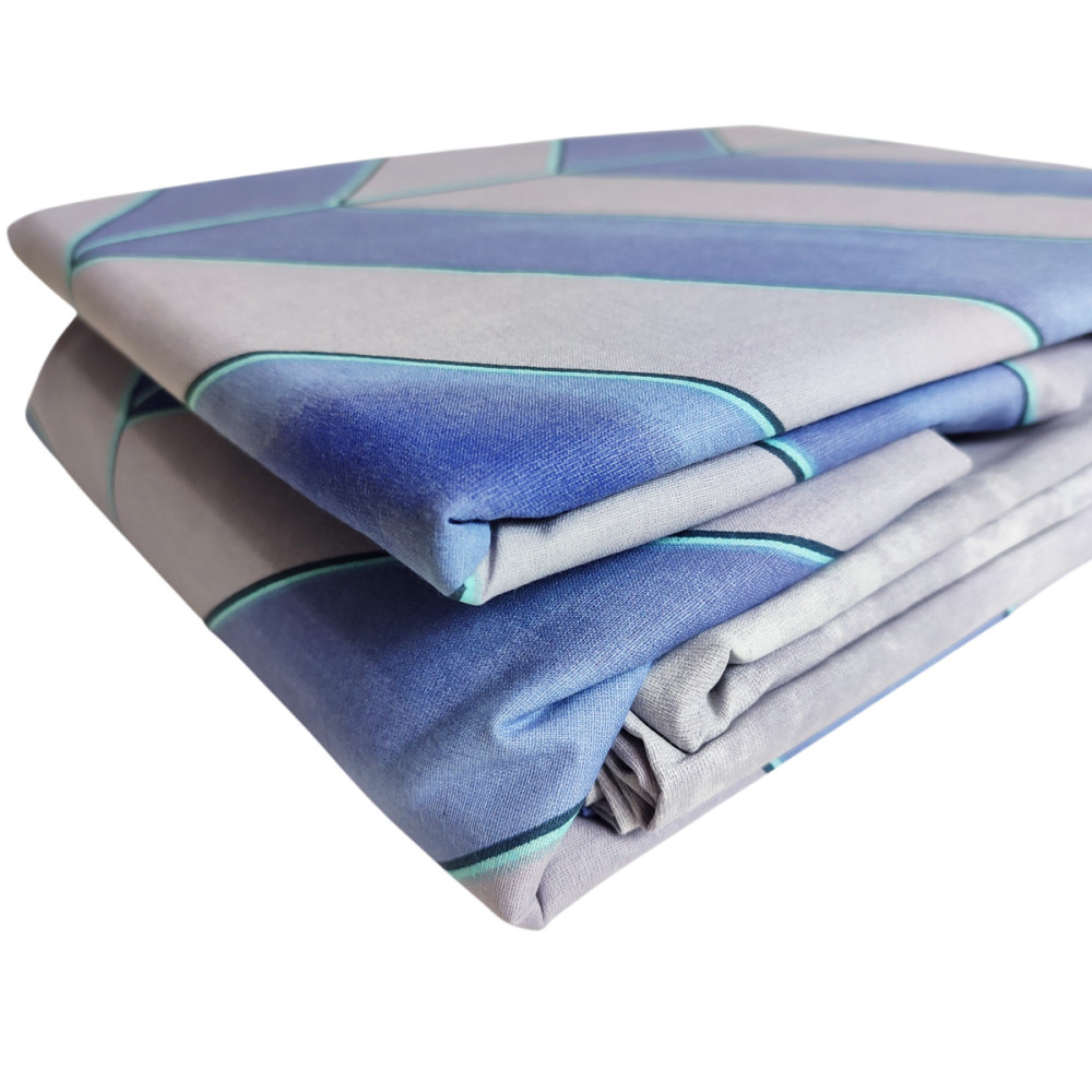 SoundSleep Ratlin Calico single Bed Linen Set 140х215 cm Blue-grey (2800004977081)