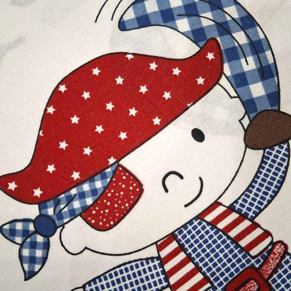 Bedding set SoundSleep Pirates calico to bed 110x145 cm white (2800004925099)