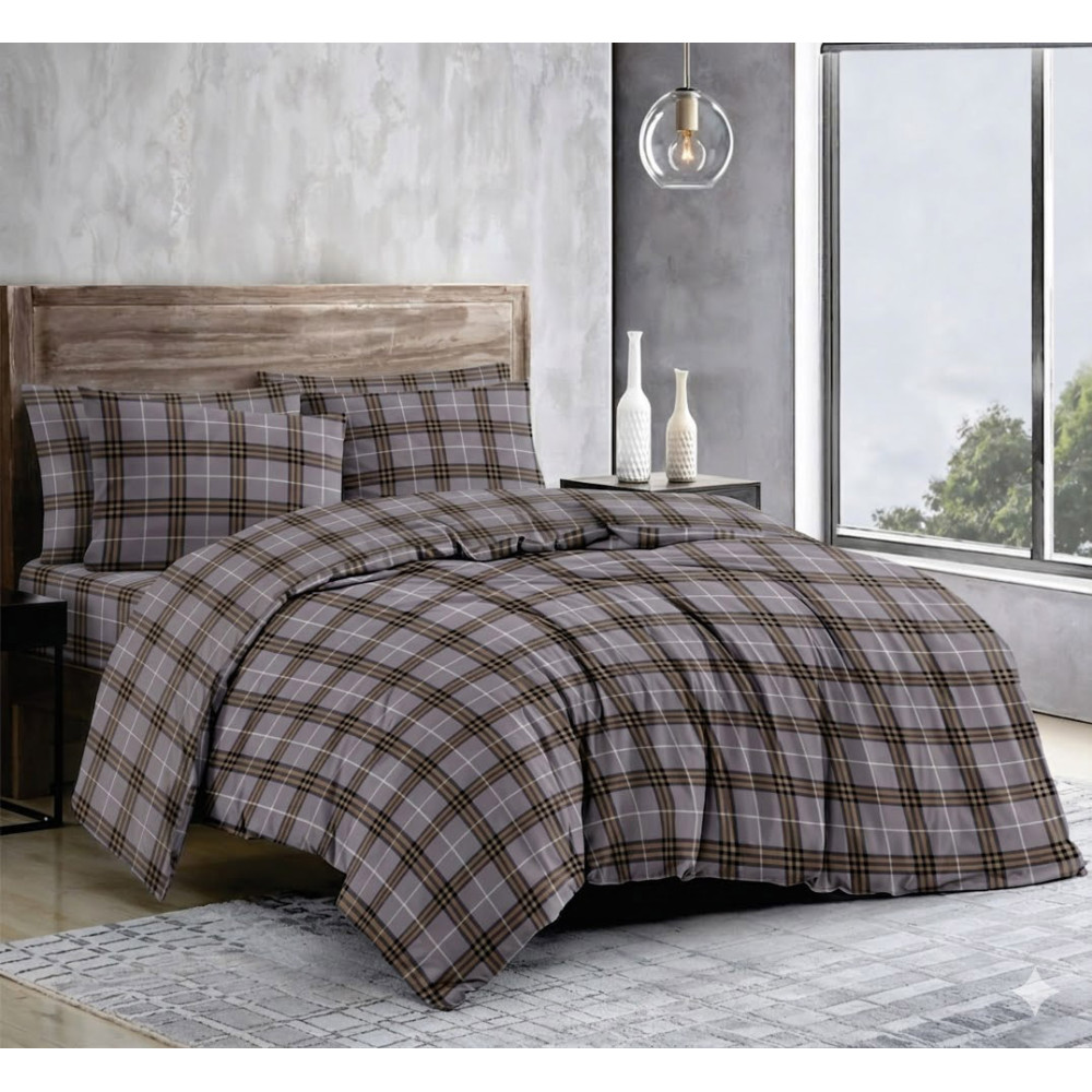 Пододеяльник SoundSleep Tartan Grey бязь-голд 160х220 см (2800005136197)