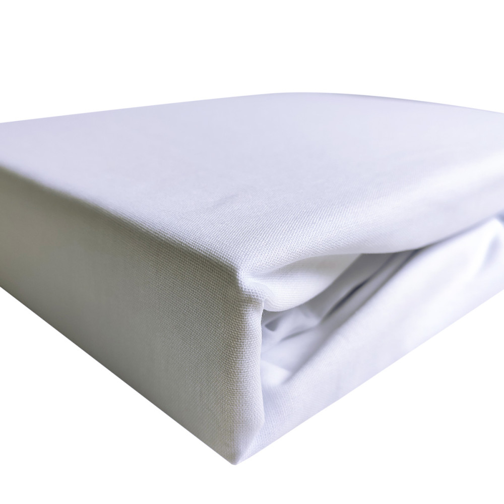 Простынь на резинке SoundSleep Frosty бязь 160х200 см белый (94016499)