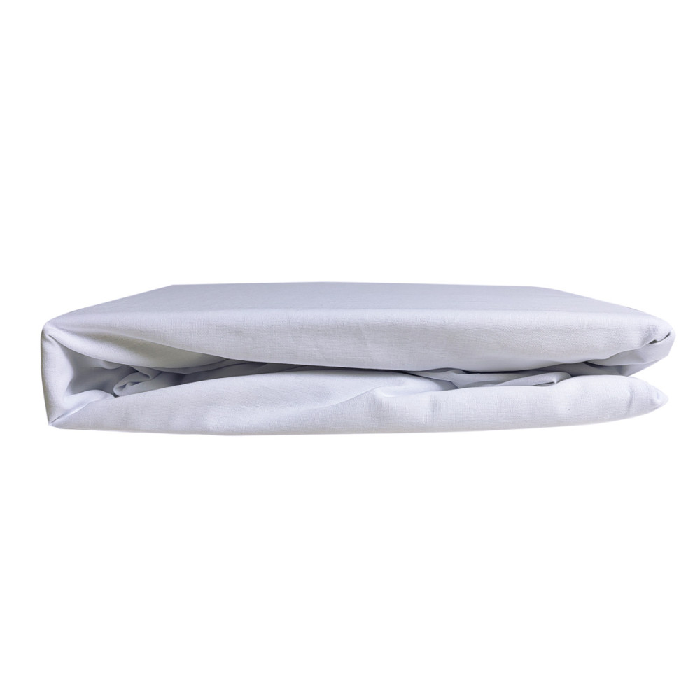 Простынь на резинке SoundSleep Frosty бязь 160х200 см белый (94016499)