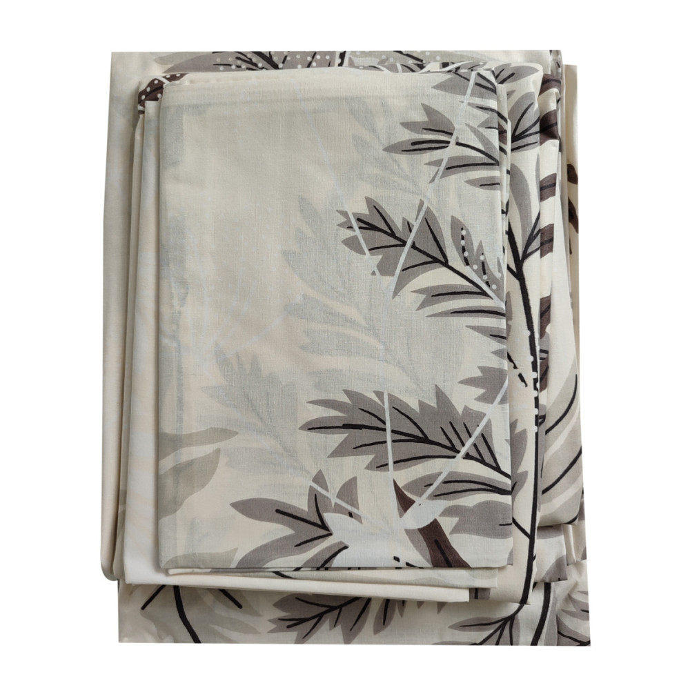 Bed linen setSoundSleep Fern double euro calico 200x220 cm beige (2800004979818)
