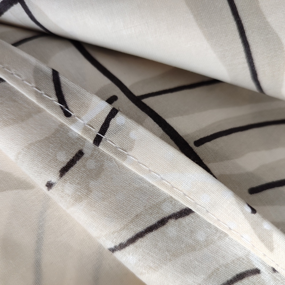 Bed linen setSoundSleep Fern double euro calico 200x220 cm beige (2800004979818)