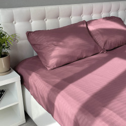Простынь Emily Fiber Dark pink Stripe микрофибра 200х220 см темно-розовое (2800005108453)