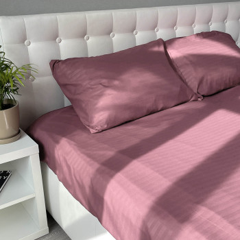 Emily Fiber Dark pink Stripe Microfiber Sheet 200x220 cm (2800005108453)