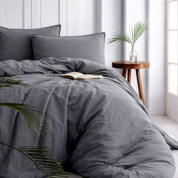 Наволочка SoundSleep Stonewash Adriatic Dark Gray 50х70 см темно-сіра (2800005036121)