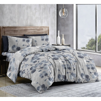 Bedding set SoundSleep Grey Garden calico-gold double 175x215 cm (2800005093667)