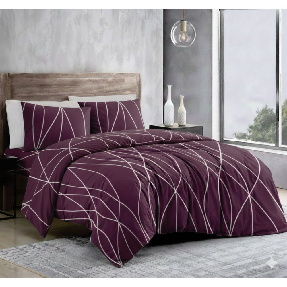  bedding set SoundSleep Marsala Wave calico-gold single 140x215 cm (2800005071801)