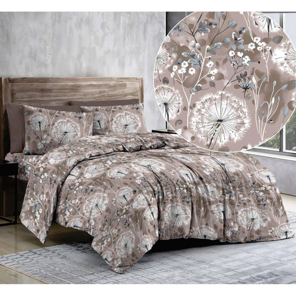  bedding set SoundSleep Meadow Brown calico-gold double 175x215 cm (2800005071337)