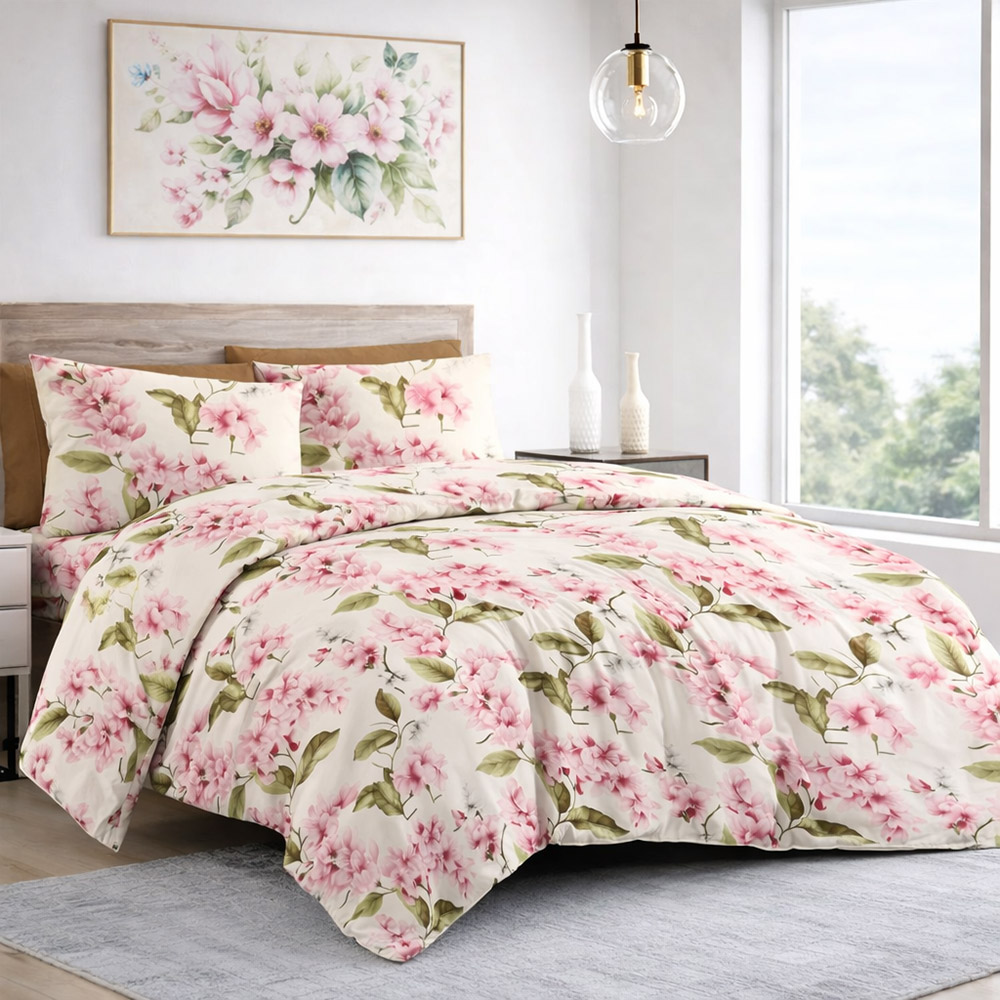  bedding set SoundSleep Petals Cream calico-gold family 140x215 cm (2800005071689)