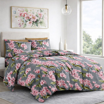 Pillowcase SoundSleep Petals Grey Gold Calico 50x70 cm (2800005071764) Pillowcase SoundSleep Petals Grey Gold Calico 50x70 cm (2800005071764)