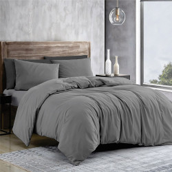  bedding set SoundSleep Plain Grey calico-gold one and a half 160x220 cm (2800005136265)