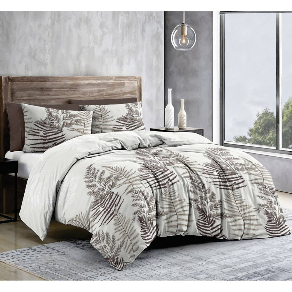  Pillowcase SoundSleep Fern calico 50x70 cm Beige (2800004979832)