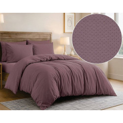 Комплект постельного белья SoundSleep Dots Marsala бязь-голд двуспальный 175х215 см (2800005185607)