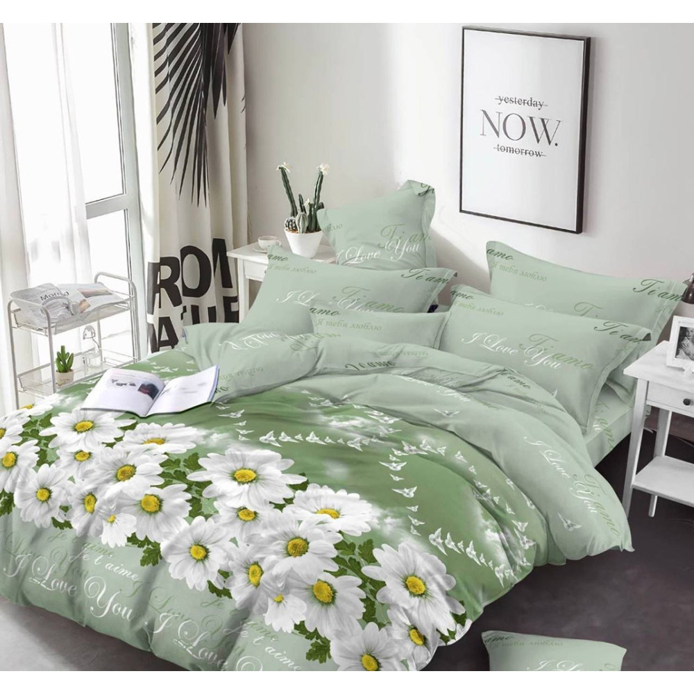 Комплект постельного белья SoundSleep Romance Green бязь-голд двусплальный 175x215 см (2800005191967)