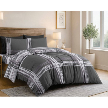 Комплект постільної білизни SoundSleep Stone Grid бязь-голд євро 200х220 см (2800005185652)