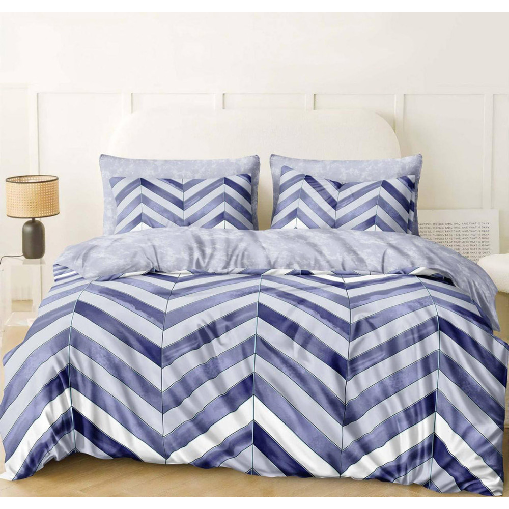 SoundSleep Ratlin Calico single Bed Linen Set 140х215 cm Blue-grey (2800004977081)