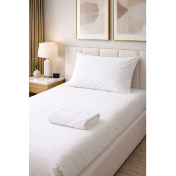 Basic Help Set SoundSleep 100% cotton calico2 sheets 50x70 cm pillowcase towel white (2800004992510)