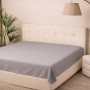 Fitted sheet SoundSleep Delicacy flannel 160x200 cm gray (94286991)
