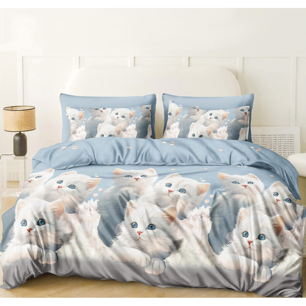 Bedding set SoundSleep Kittens calico teenage blue 145x210 cm (2800004976046)