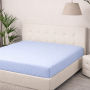 Fitted sheet SoundSleep Delicacy flannel 90x200 cm blue (94287080)