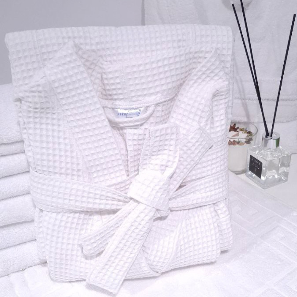 Bathrobe SoundSleep Wariet Waffle Kimono White long L (2800004851244)