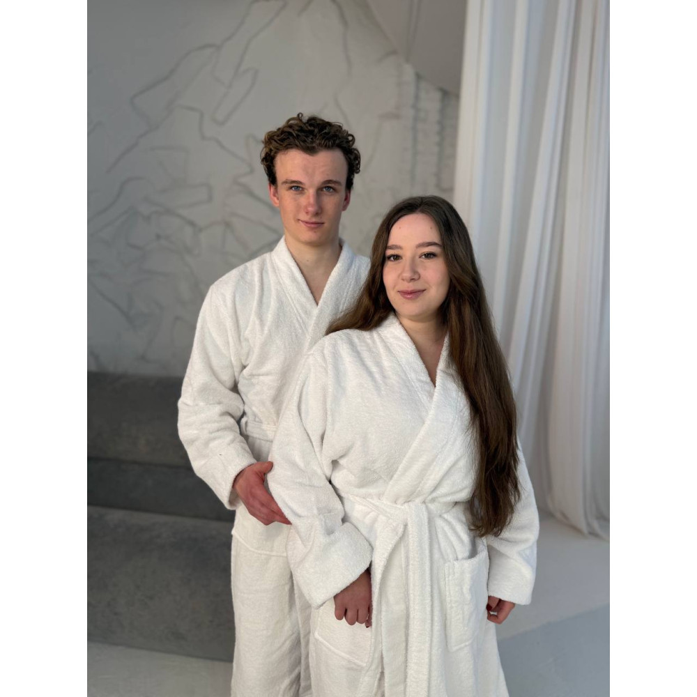 Халат SoundSleep Kimono Levita махровый унисекс XL 400г белый (2800004645454)