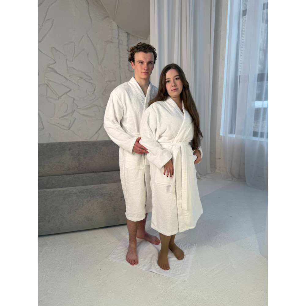 Халат SoundSleep Kimono Levita махровый унисекс XL 400г белый (2800004645454)