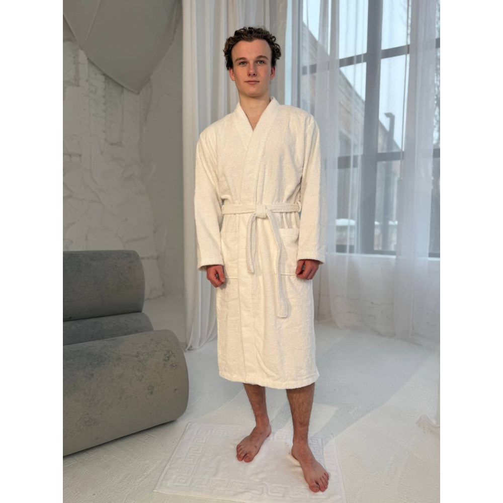 Халат SoundSleep Kimono Levita махровый унисекс XL 400г белый (2800004645454)