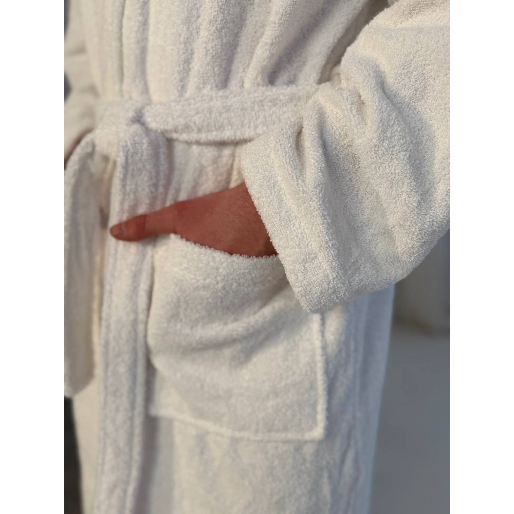 Халат SoundSleep Kimono Levita махровый унисекс XL 400г белый (2800004645454)