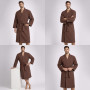 SoundSleep Long Kimono Waffle Robe Unisex Chocolate L/XL (2800005061369)