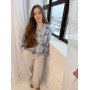 Women's flannel pajamas Cоzy Grey SoundSleep gray cell S (2800005001976)
