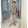 Мужская пижама фланелевая SoundSleep Flanel Cоzy Grey фланель клетка серая XL (2800005002034)