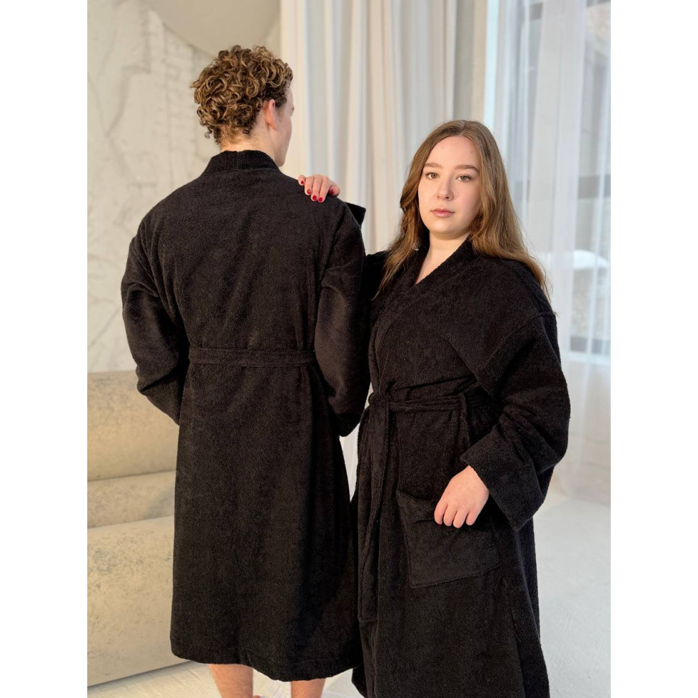 Bathrobe SoundSleep Kimono Terry S/M Black (2800005040456)