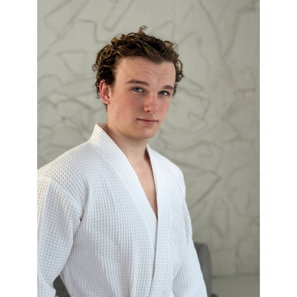 Bathrobe SoundSleep Wariet Waffle Kimono White long L (2800004851244)