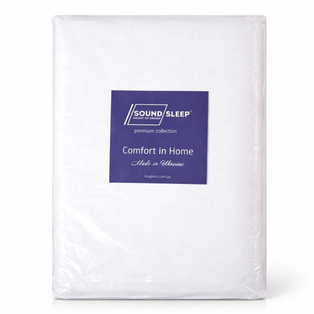 Пододеяльник SoundSleep Gloss 280 ТС сатин 200х220 см 135г белый (2800004728812)