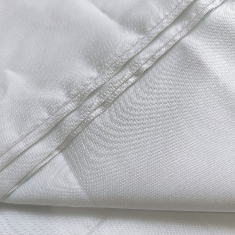 Bed linen set SoundSleep Lelitt White satin family 160x220cm (2800005059380)