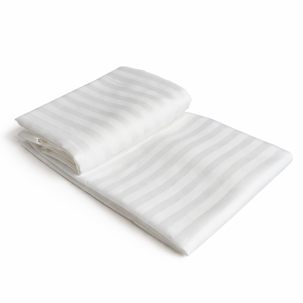 Простирадло SoundSleep Stripe сатин-страйп 220х240 см білий (93951487)