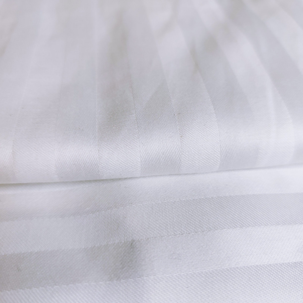 Простирадло SoundSleep Stripe сатин-страйп 220х240 см білий (93951487)