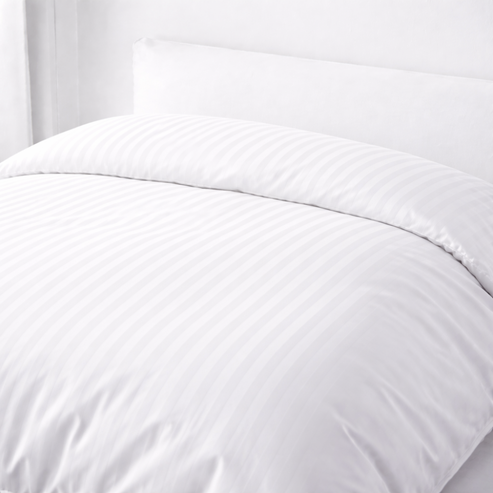 Duvet cover SoundSleep Hotel Satin Stripe 145x210 cm White (92891029)