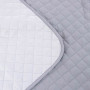 Bedspread SoundSleep double-sided 200x220 cm white and gray (2800005136333)