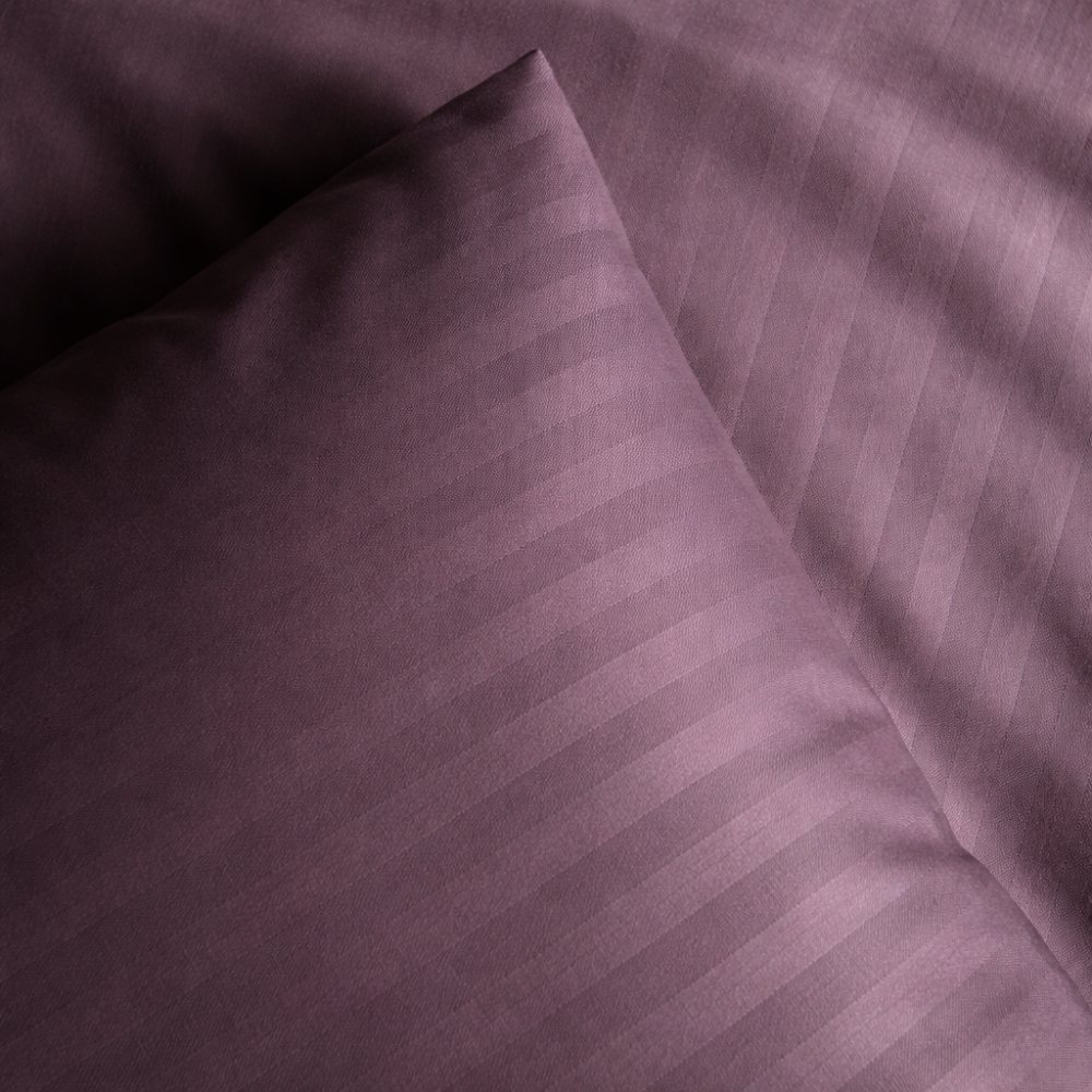 Bed linen set Emily Fiber Violet Stripe microfiber single 140x205 cm (2800005052985)