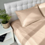 Bed Linen Set Emily Fiber Beige Stripe Microfiber double euro 200x220 cm (2800005054231)