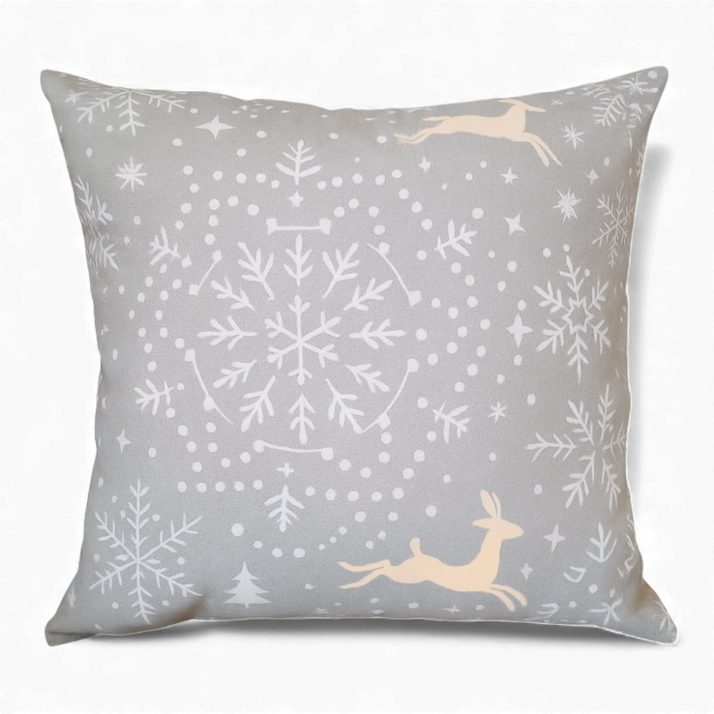 Decorative pillowcase SoundSleep Wheel of Fortune 45x45 cm calico grey (2800004903868)