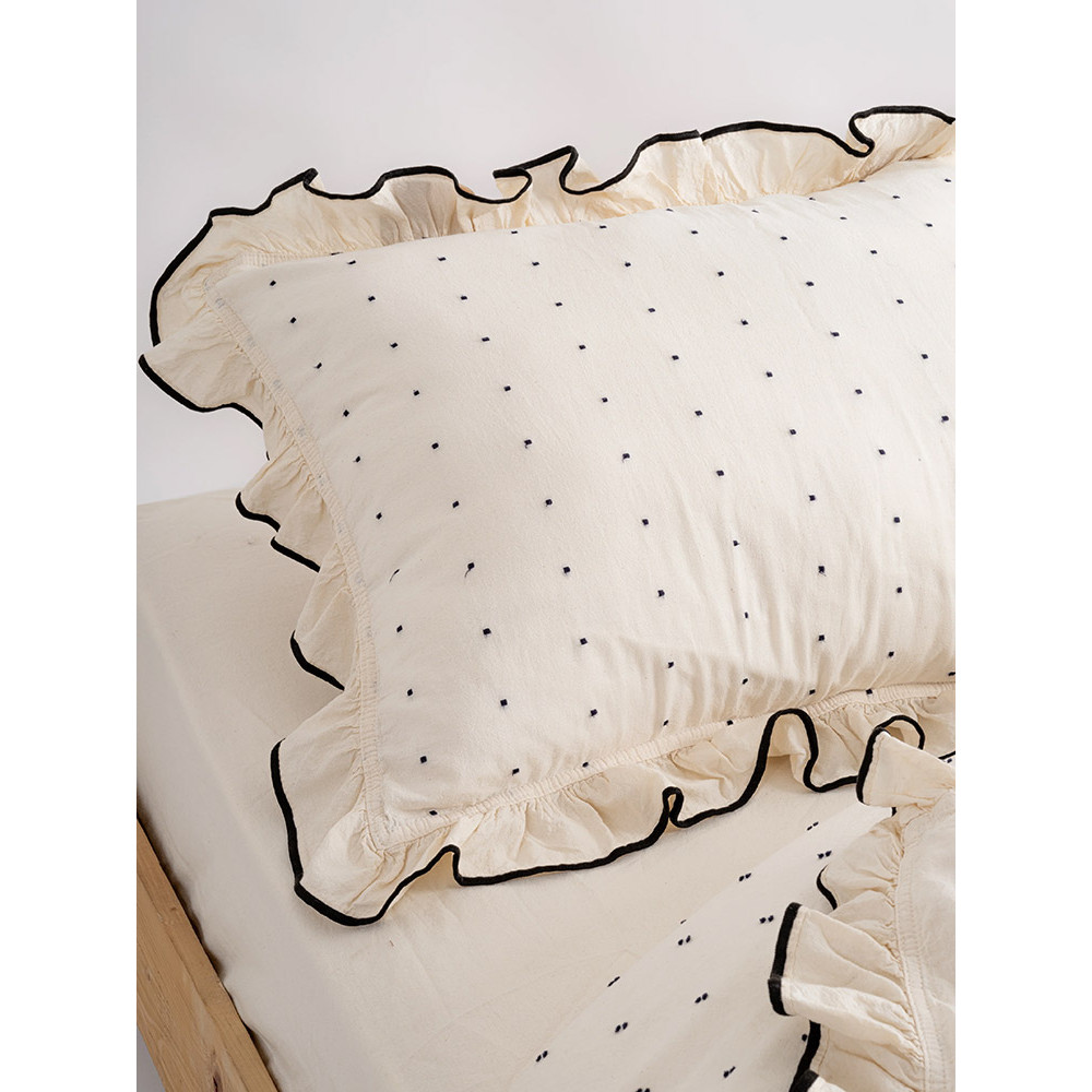 SoundSleep Garmentwashed Point Pas a Pas Exclusive Beige Euro-Size Bedding Set 200 x 220 cm (2800005241310)
