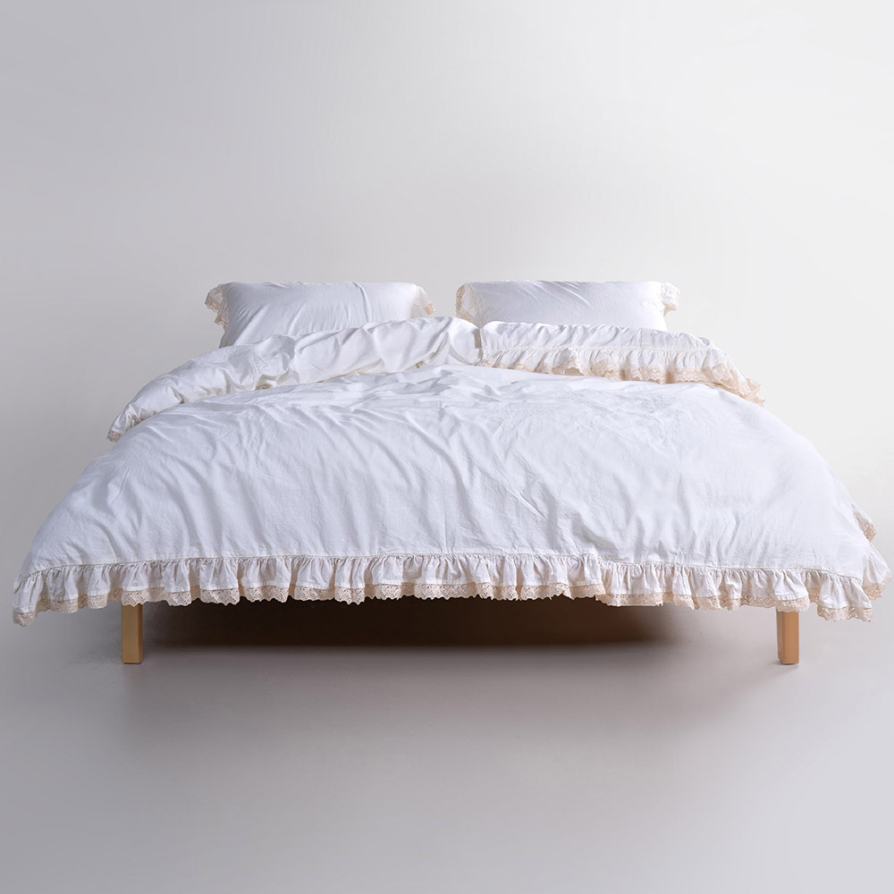 SoundSleep Stonewashed Bedding Set Dora snow white Euro 200×220 cm (2800005241372)