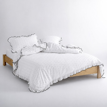 SoundSleep Garmentwashed Point Pas a Pas Exclusive White Euro-Size Bedding Set 200 x 220 cm (2800005241303)