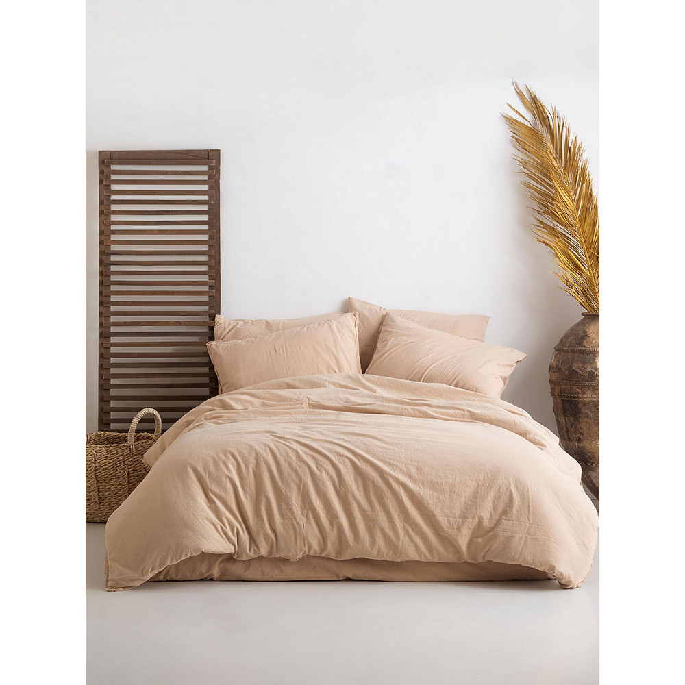 SoundSleep Stonewashed Ephesus Beige Euro-Size Bedding Set 200×220 cm (2800005241396)