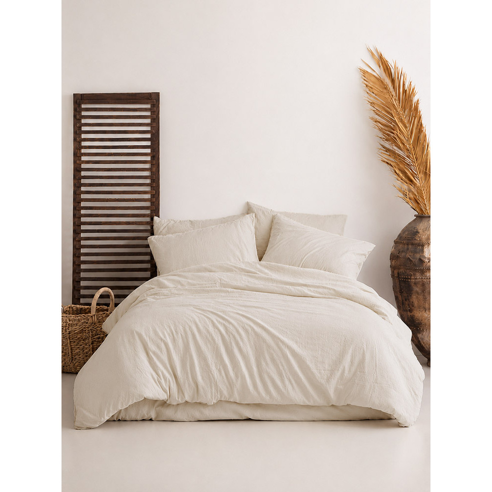 SoundSleep Stonewashed Euro-Size Bedding Set natural cream 200×220 cm (2800005241457)